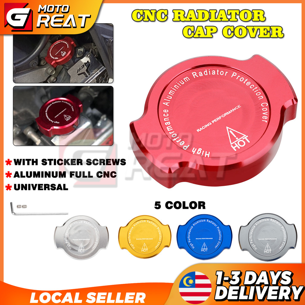 Universal Radiator Cap CNC Penutup Coolant Cover Coolant Cap NVX NMAX ...