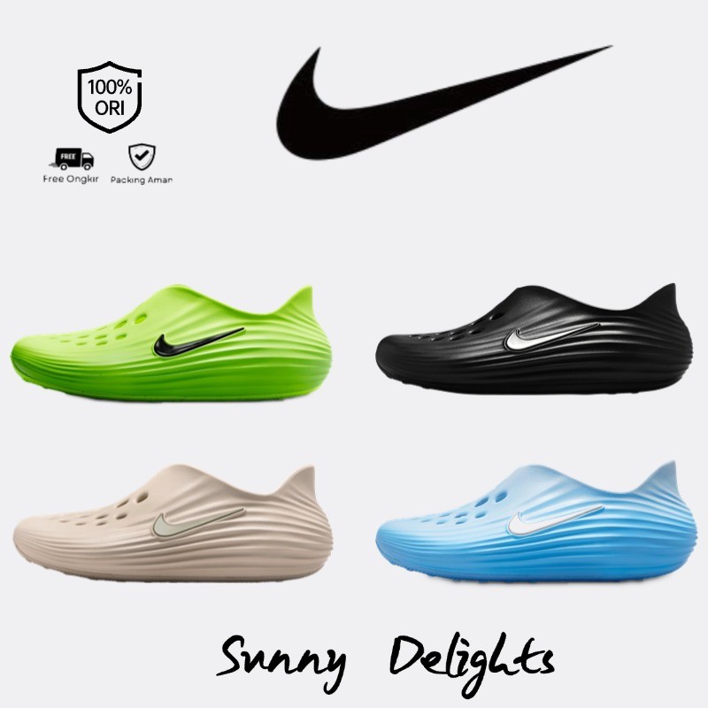 Nike ReactX Rejuven8 Triple Black comfort Sandals, Nike Recovery Shoes