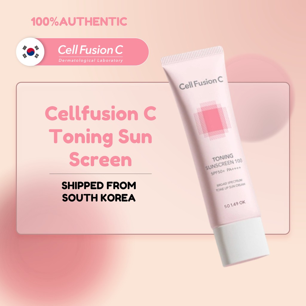[Cell fusion C] Toning Sun Screen 100 SPF50+ PA++++, 50ml | Shopee Malaysia