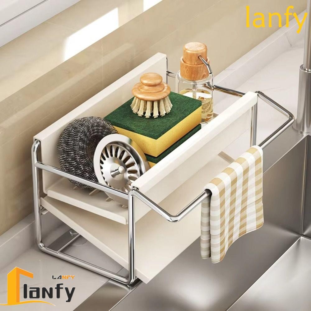 LANFY Stainless steel sponge rack sink drain rack Multifunctional ...