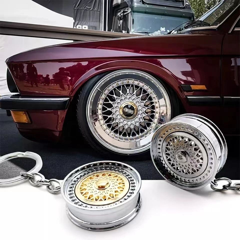 Car Modified BBS Wheel Hub Simulation Modeling Keychain Low Lying ...