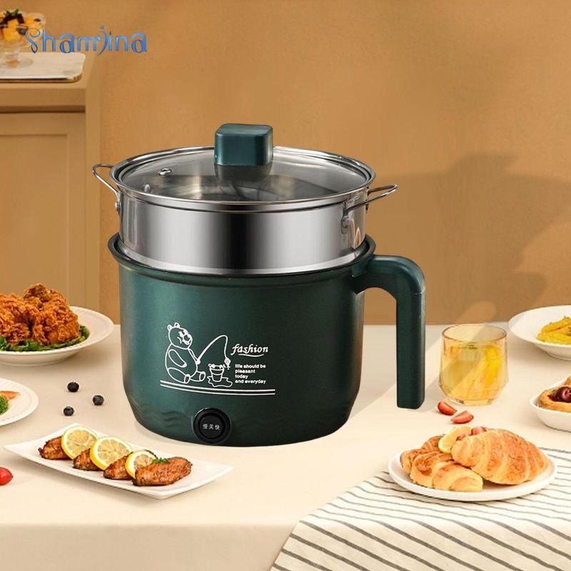 Shamjina Small Rice Cooker Nonstick Multifunctional Household 600W with ...