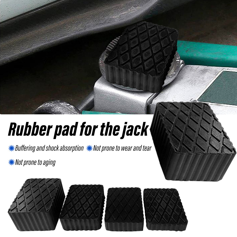 Portable Rubber Jack Block for Cars | Heavy Duty Pad for Scissor Lift ...