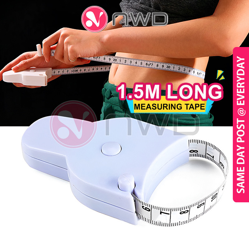 𝗘𝗫𝗔𝗖𝗧 𝗦𝗖𝗔𝗟𝗘 》 150cm Body Measuring Tape Health Body Loss Weight Tester ...