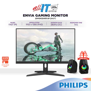 Philips Evnia 25M3N3240P/69 24.5" FHD Fast IPS Gaming Monitor | 280HZ | 1MS | HDR400 | Adaptive Sync | HDMI+DisplayPort