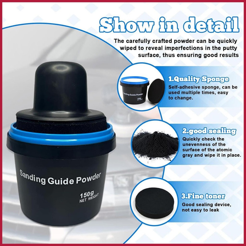 Guide Coat Auto Body 150g Car Guide Powder Highlight Scratch Automotive ...