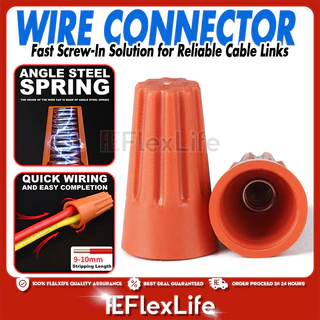 ELECTRICAL WIRE CONNECTOR Assortment Screw Termicals Twist Nuts Caps