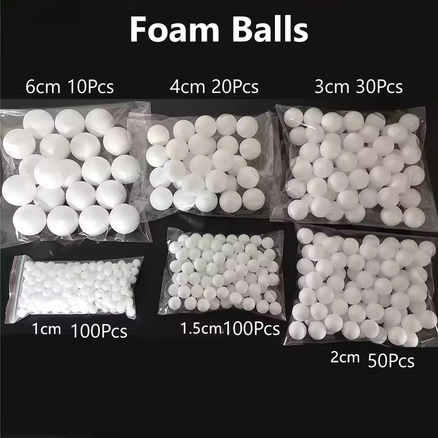 Round Styrofoam Balls Christmas White Artificial Foam Craft Balls DIY ...