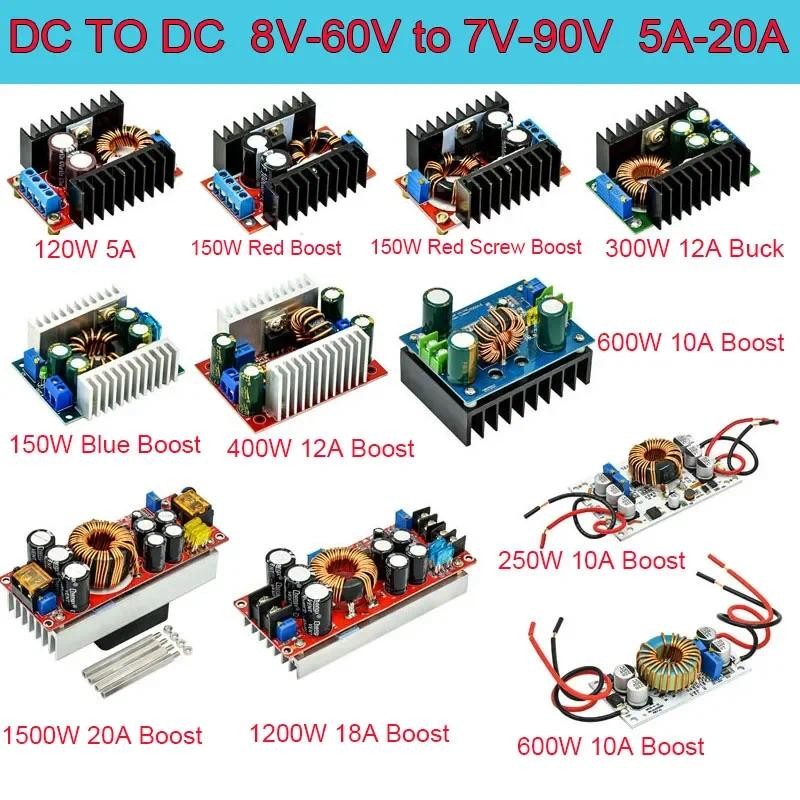 DC to DC Boost Converter Step Up Power Module 8V-60V Input to 7V-90V ...