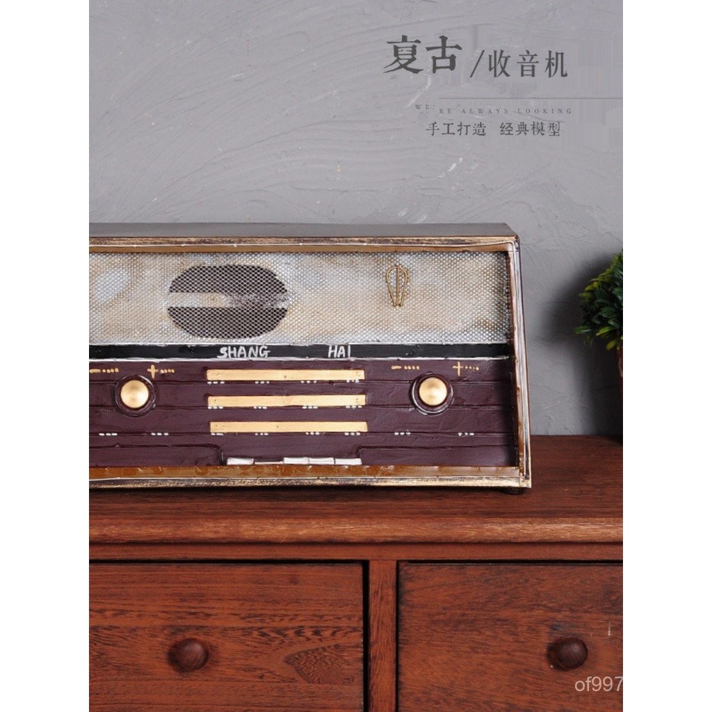 Photo Props Decorations Radio Window Decoration Model Retro Nostalgic ...