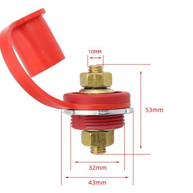 Red Black Terminal Battery Terminal 250A Battery Charger Column ...