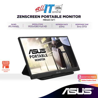 ASUS ZenScreen MB166C 16" FHD Lightweight Portable Monitor | IPS | 60Hz | USB-C