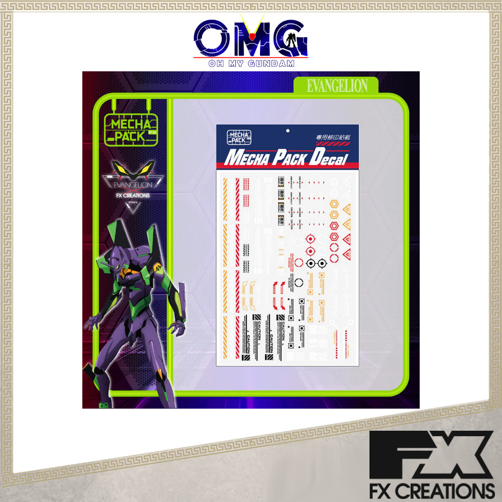 FX Creations Evangelion Mecha Pack Decal Series Stickers FXG334-01 EVA ...