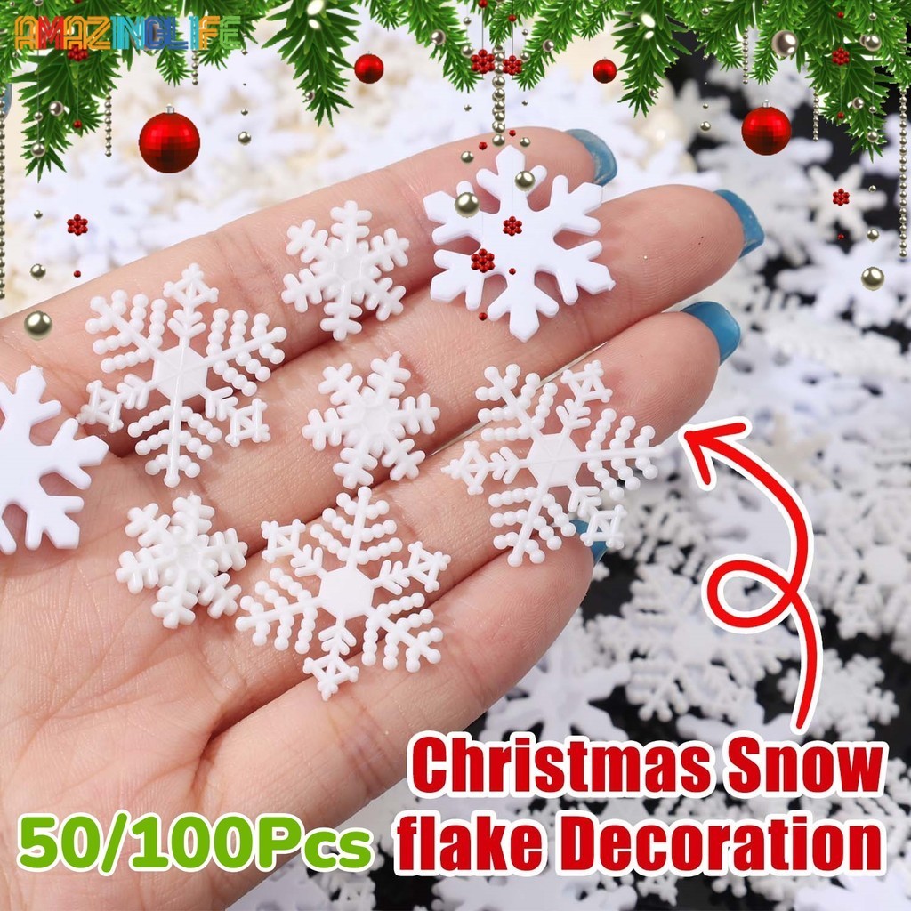 Sparkling Christmas Party Snowflakes Sprinkle Paper Scraps - Mini Xmas ...