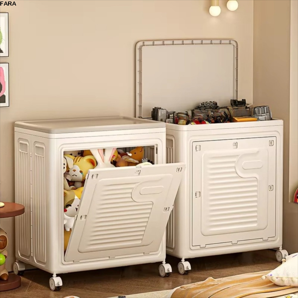FARA Storage Cabinet, Foldable Large Capacity Toys Storage Basket, with ...