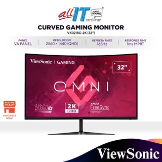 ViewSonic VX3218C-2K 32" 165Hz 2K Curved Gaming Monitor | VA | AMD Free Sync | Built-in Speakers