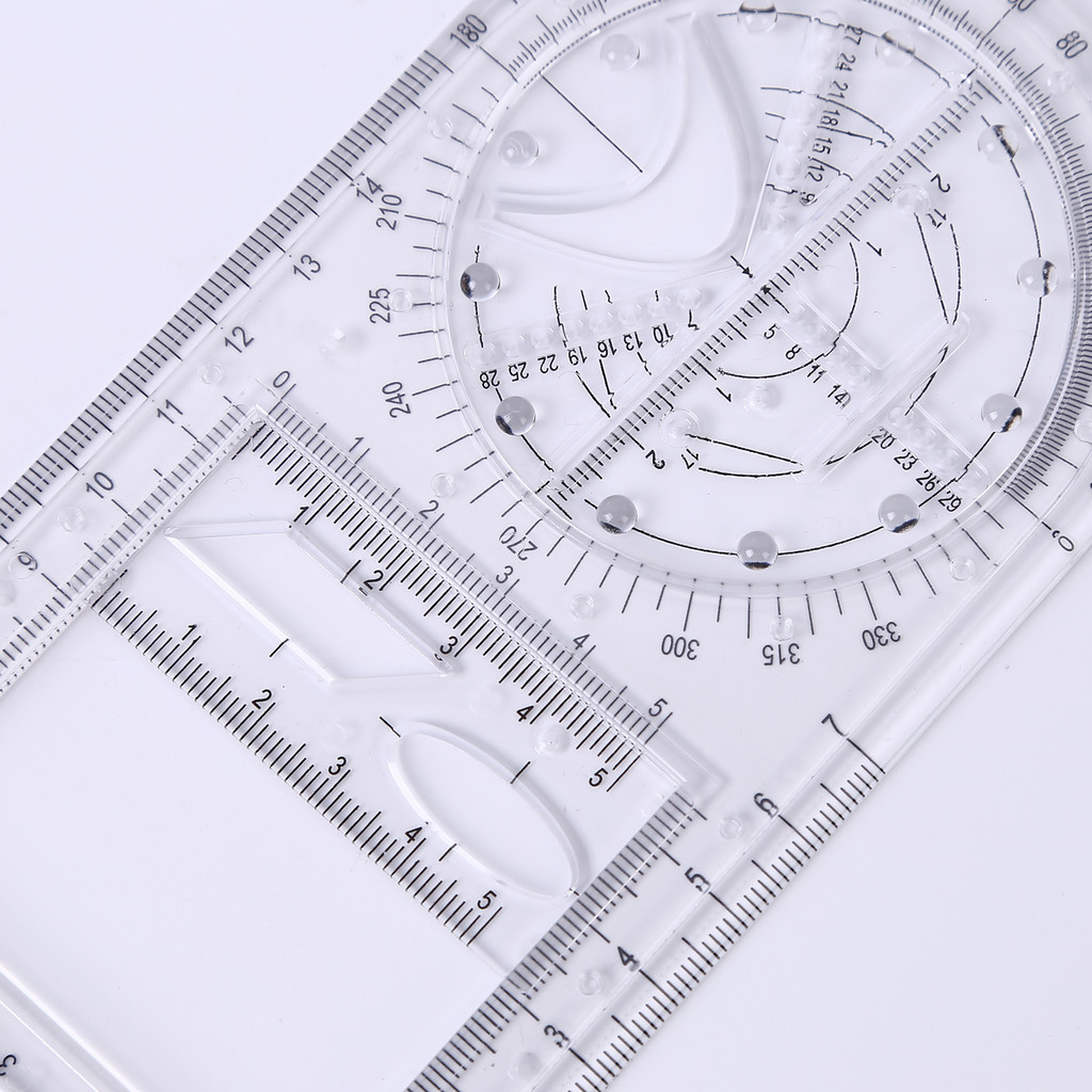 Multifunctional Geometric Ruler Geometric Drawing Ruler Portable ...