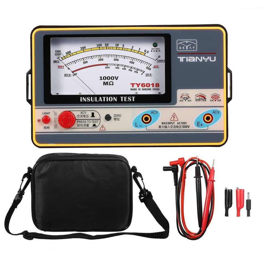 ⭐Resistance Meter Digital Ohmmeter Megger Handheld Tester Megameter 0 ...