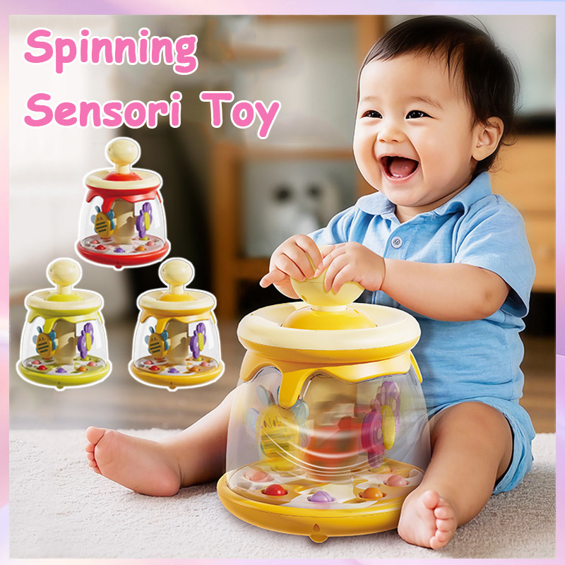 6+ Bulan Mainan Pendidikan Bayi Spinning Sensori Interaktif Cute Animal ...