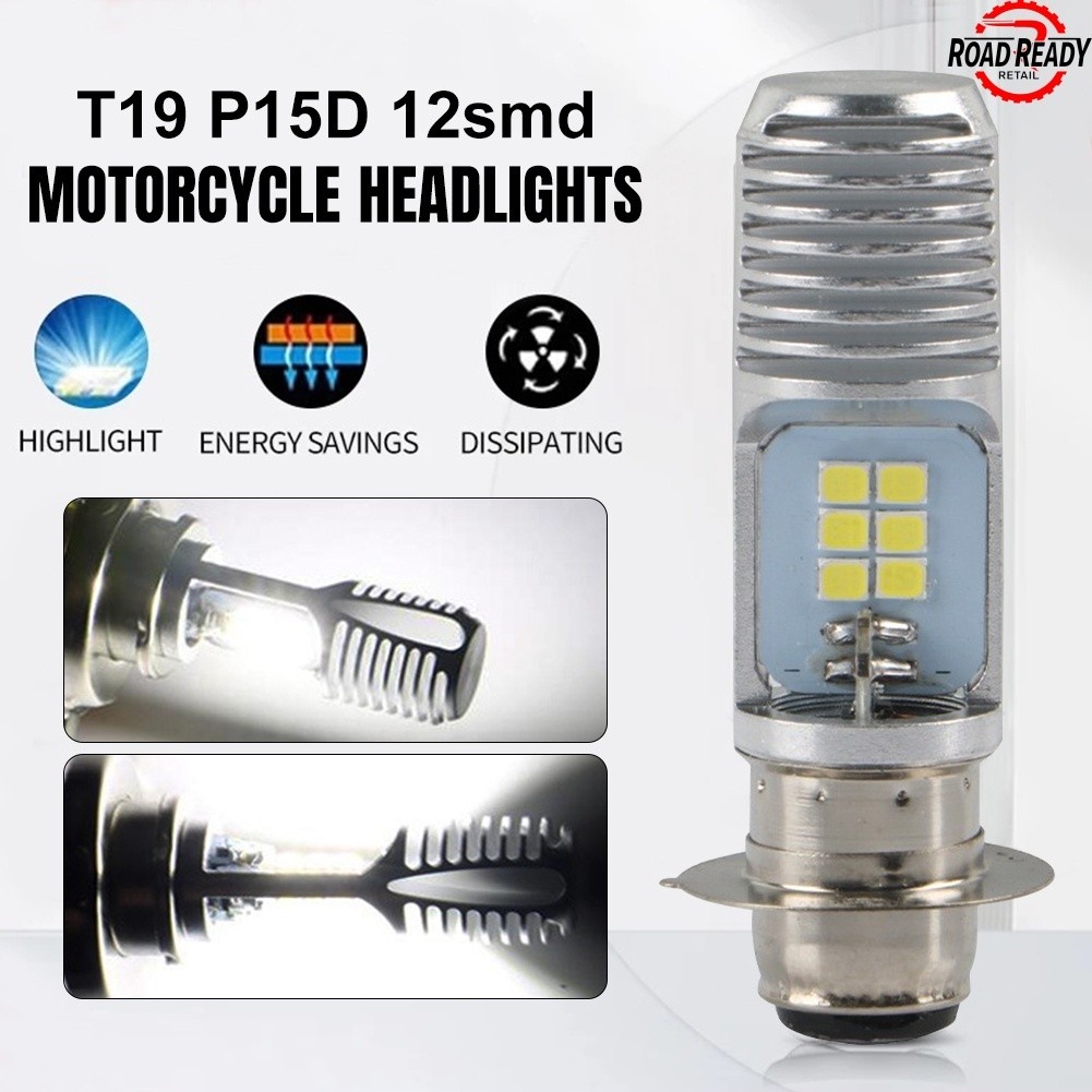LED Motorcycle Headlight T19 P15D High Brightness Replacement Part DC ...
