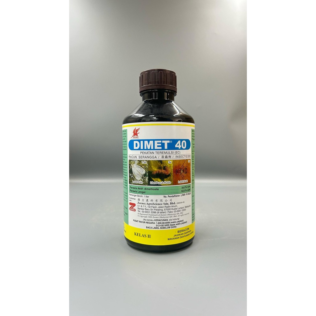 1 Liter Dimet 40 Dimethoate 38% Insecticide Racun Serangga | Shopee ...