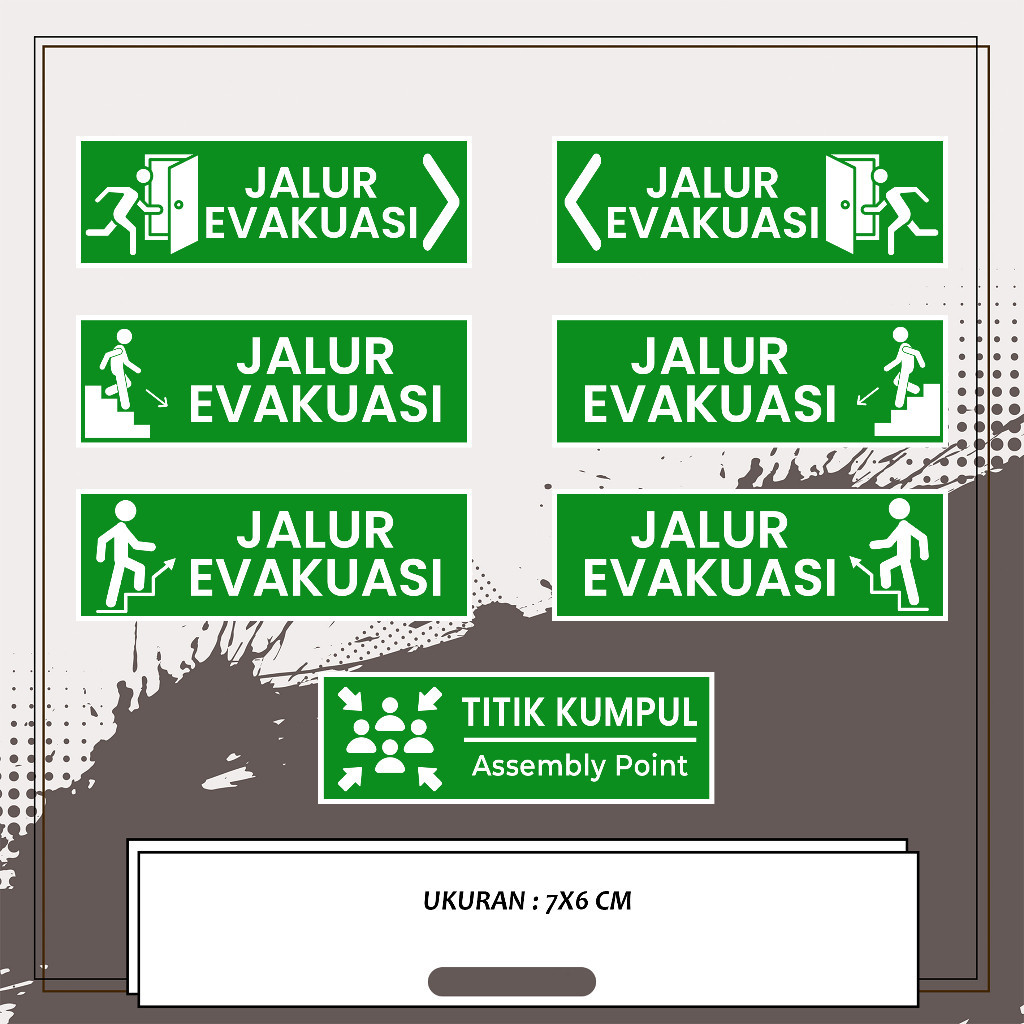 EXIT Office Stickers, ROAD DIRECTION INDICATOR, EMERGENCY DOOR Home ...