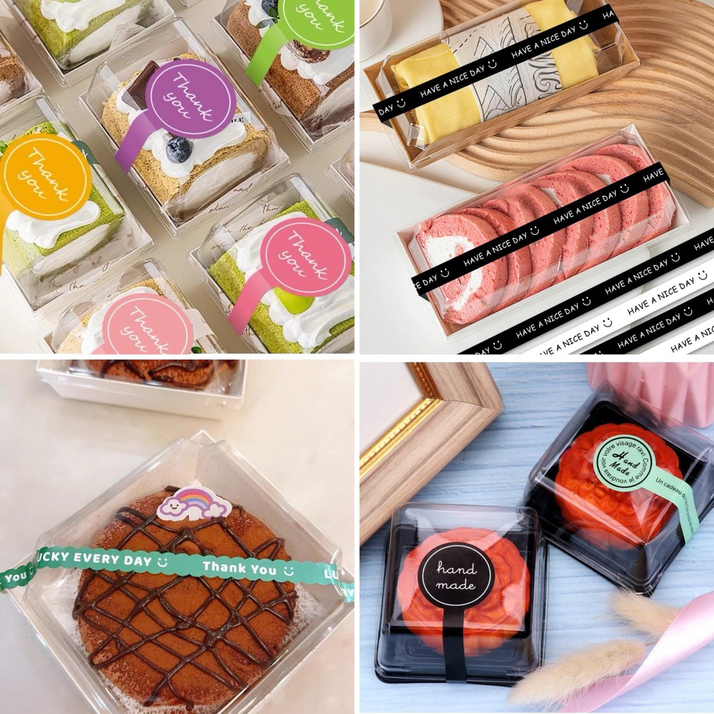 Sticker Label for Cake Box Sealling Lablels Thank You Sticker for Food ...