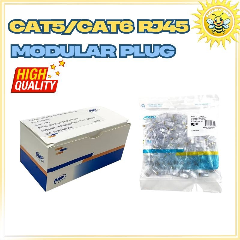 High Quality RJ45 CAT5/CAT6 Pass Through Shielded Modular Plug ...