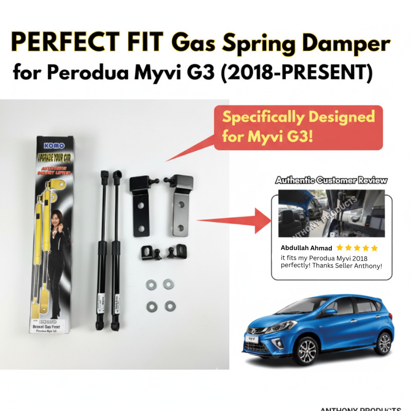 Perodua Myvi 2018-2026 G3 MG3 Front Bonnet Lifter Gas Spring Hood ...