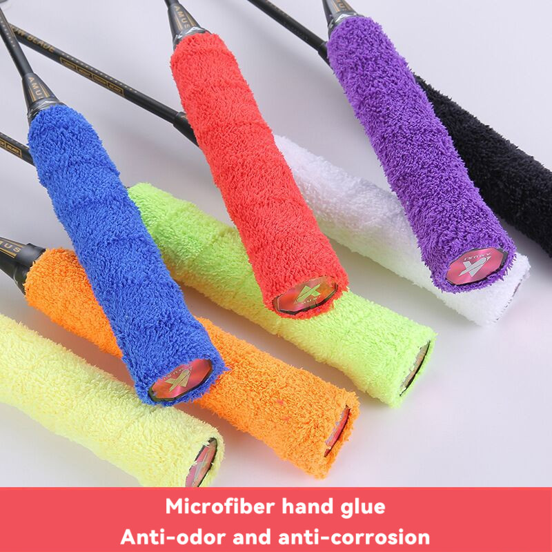 [GS] Badminton Racket Grip Long Hair Microfiber Towel Grip Tennis ...