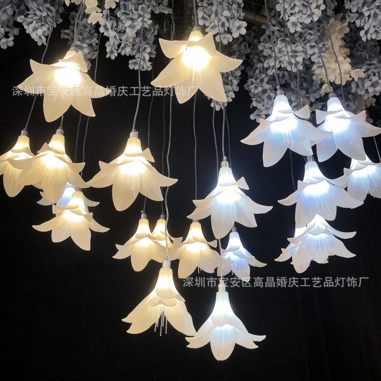 Lampu Siling Perkahwinan Baru Lampu Rentetan Bunga Lily Gaya Hutan ...