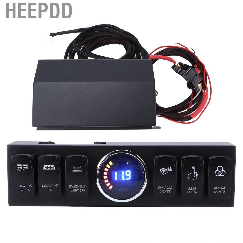 skill-my 6 Gang Rocker Switch Panel Overcharge Circuit Control Box for ...