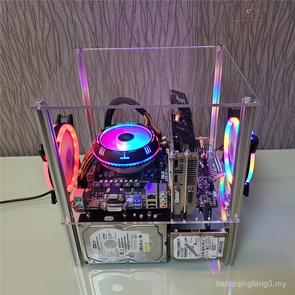 Itx Desktop matx Computer X799 Chassis DIY Transparent Acrylic atx ...