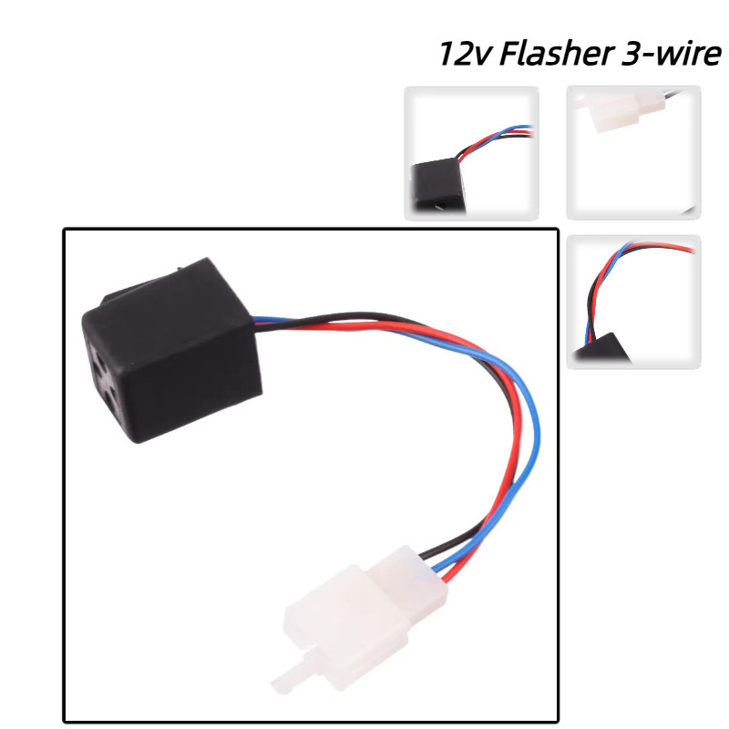 Electric bicycle 12V LED Blinking Relay Turn Signal Flasher Three-wire ...