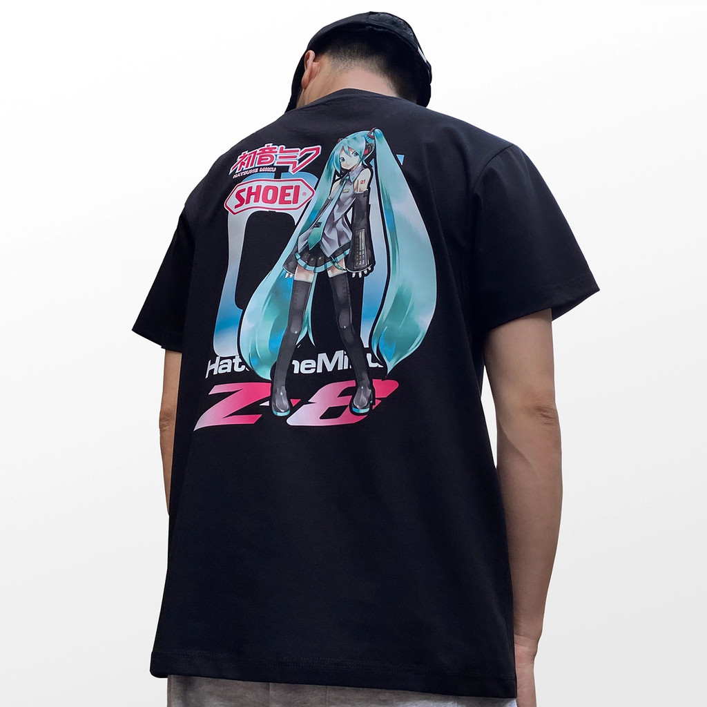[COD] SHOEI X Hatsune Miku Z8 Helmet Print Short-Sleeve T-Shirt (Anime ...