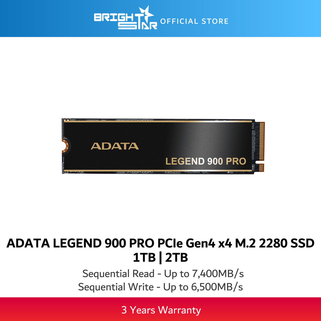 ADATA LEGEND 900 PRO PCIe Gen4x4 SSD - 1TB/2TB | Shopee Malaysia
