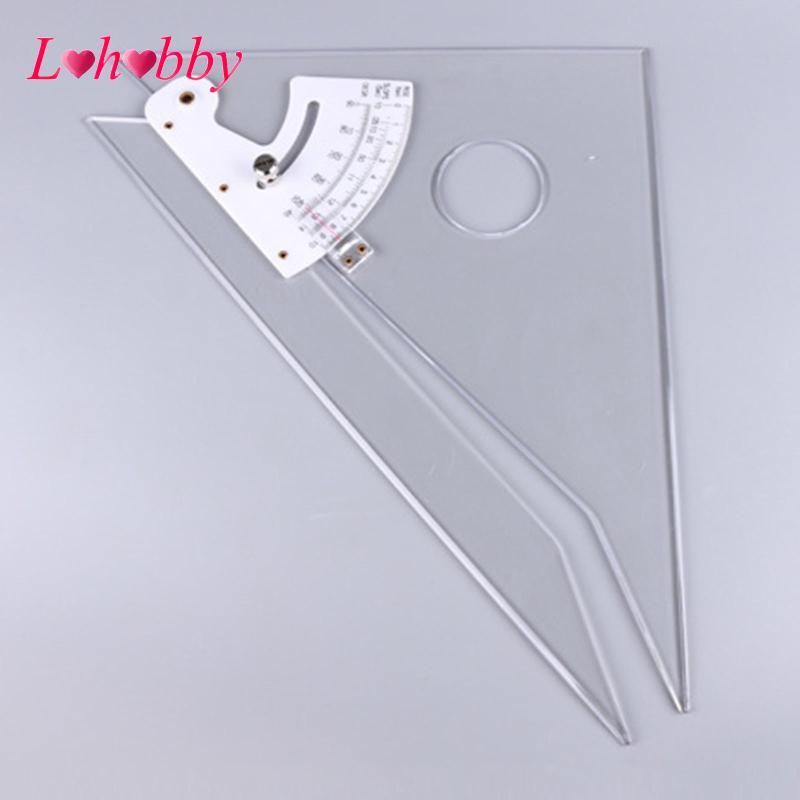 Lohobby Professional Drafting Triangle Ruler Metric Adjustable Sketch ...