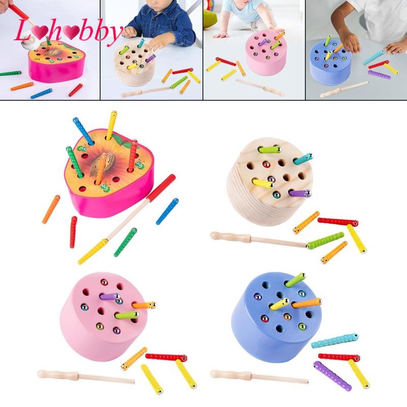 Lohobby Worm Toys Sorting Counting Toy Fine Motor Skills Interactive ...