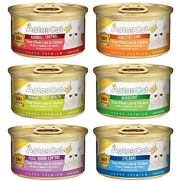 Aatas Cat Super Premium Daily Defence Cat Wet Food 80G | Shopee Malaysia
