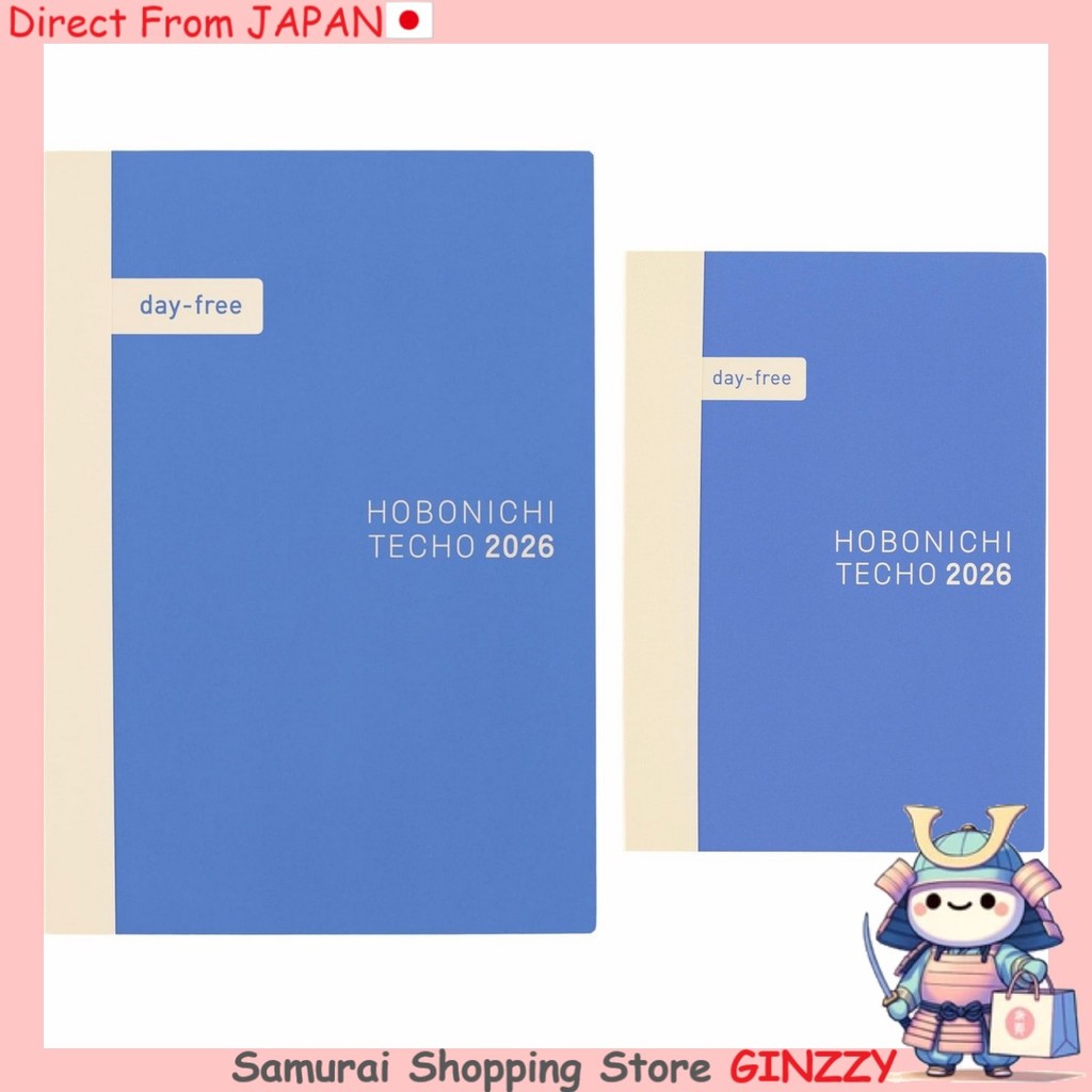 Hobonichi Techo 2026 Day-Free [Monthly + Notebook] A6/A5, Starts ...