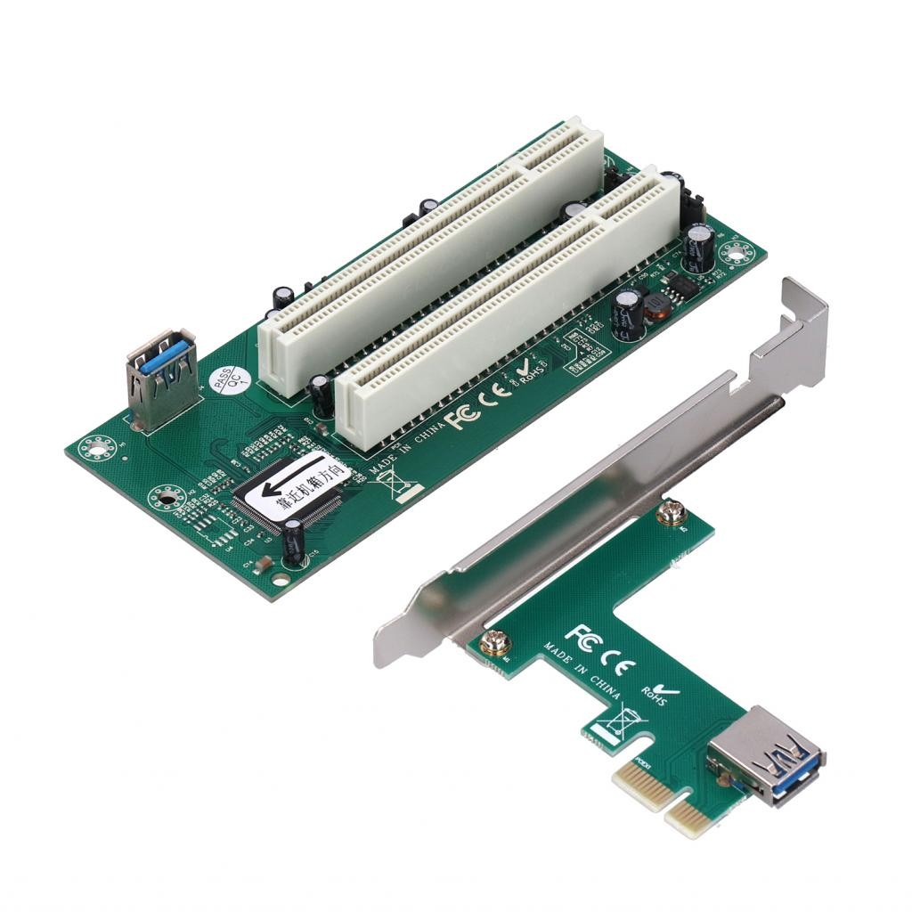 legendtop-my ST46 Mini PCIE X1 to Dual PCI Riser Card Expansion Cards ...