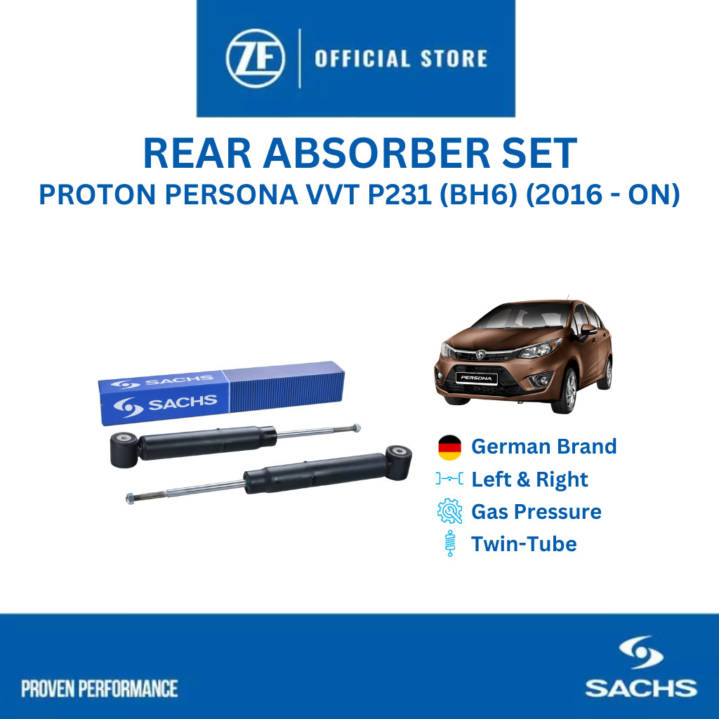 SACHS Shock Absorber Rear Set PROTON PERSONA VVT P231 (BH6) (2016 - On ...