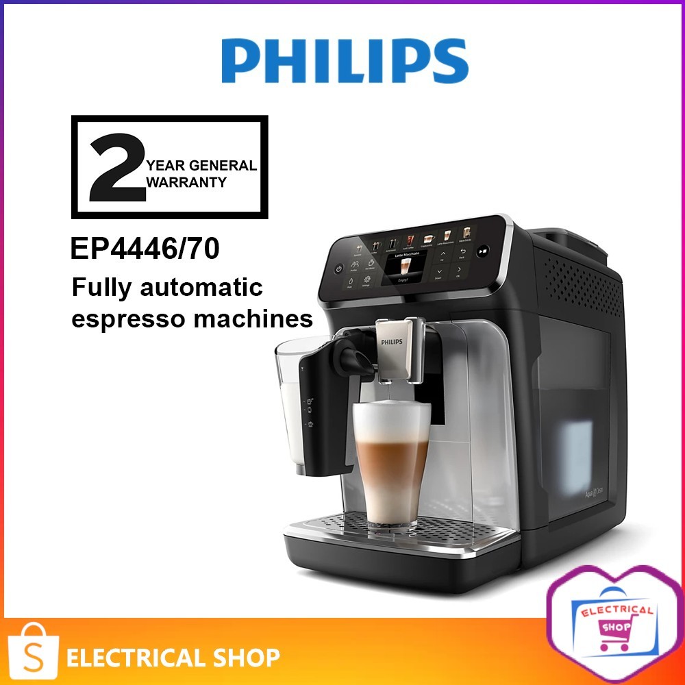 Philips Series 4400 Fully automatic espresso Coffee machine EP4446/70 ...