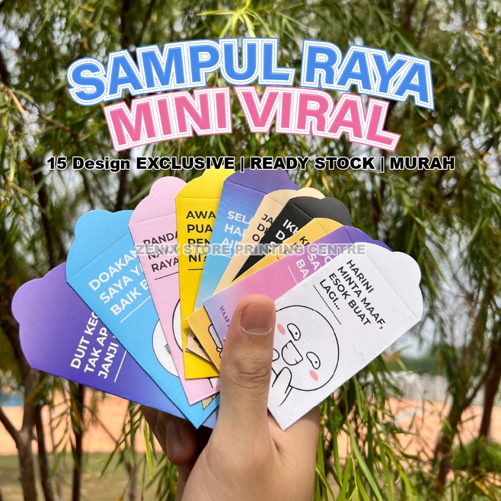 SAMPUL RAYA MINI 2026 | 15 Design EXCLUSIVE | READY STOCK | MURAH ...