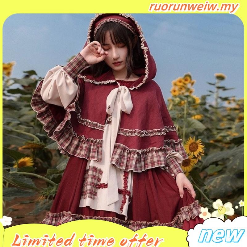 [Ready Stock Special Offer] Little Red Riding Hood Full Set Lolita ...