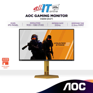 AOC CS25G 24.5” Full HD 310Hz HDR400 Gaming Monitor | Fast IPS | 0.3ms | G-sync | Flicker-free