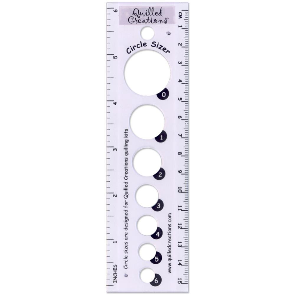 Quilled Creations CIRCLE SIZER RULER (For Quilling) | Shopee Malaysia