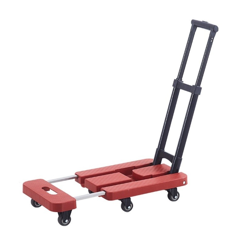 WHITESHIRT Portable Trolley Cart, Labor-Saving Strong Load-Bearing ...
