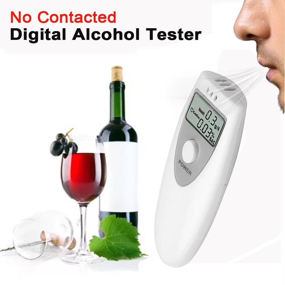 Portable Digital Alcohol Breath Tester Breathalyzer Professional ...