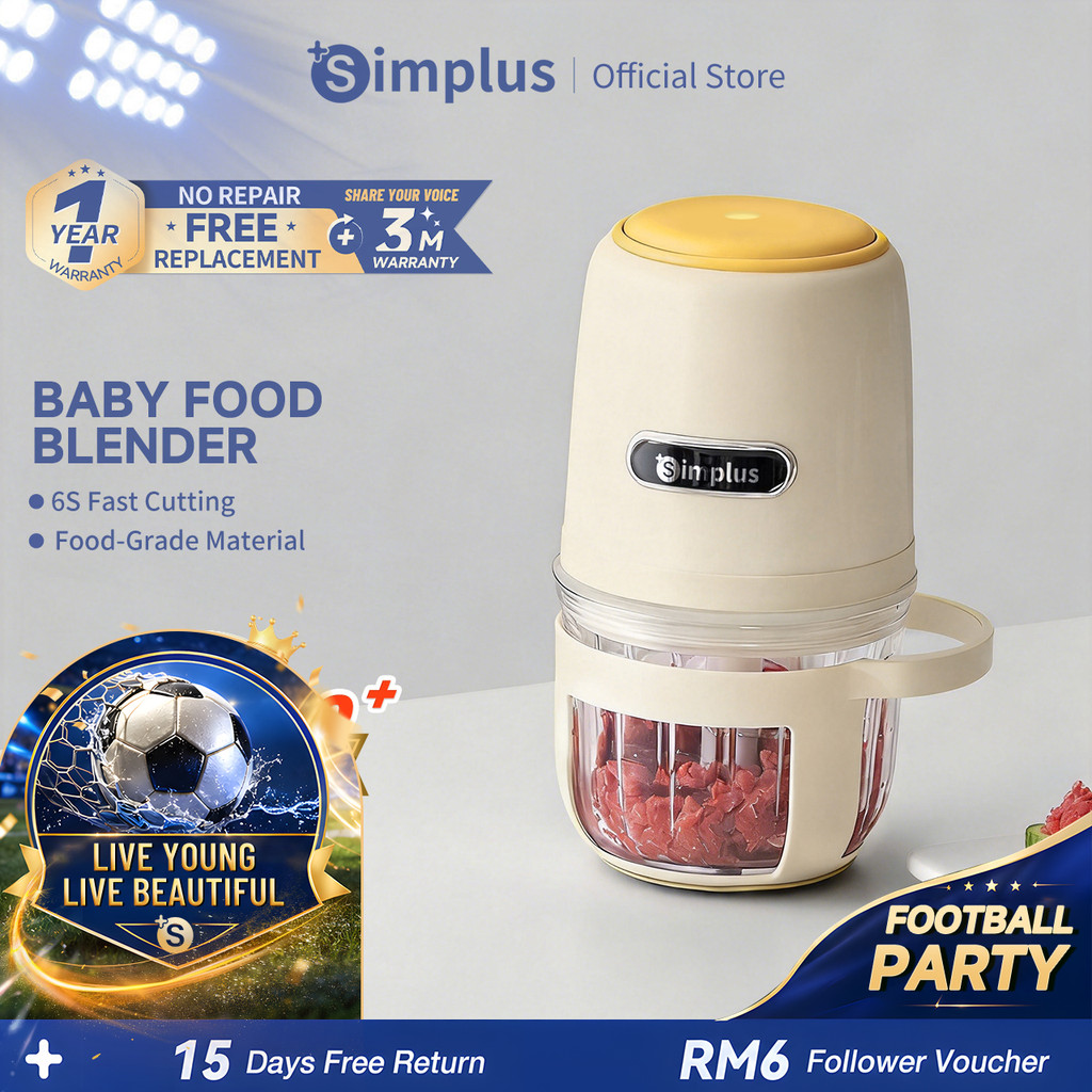 Simplus 400ML Mini Baby Food Processor丨304 Stainless Steel丨200W ...